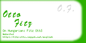 otto fitz business card