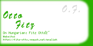otto fitz business card